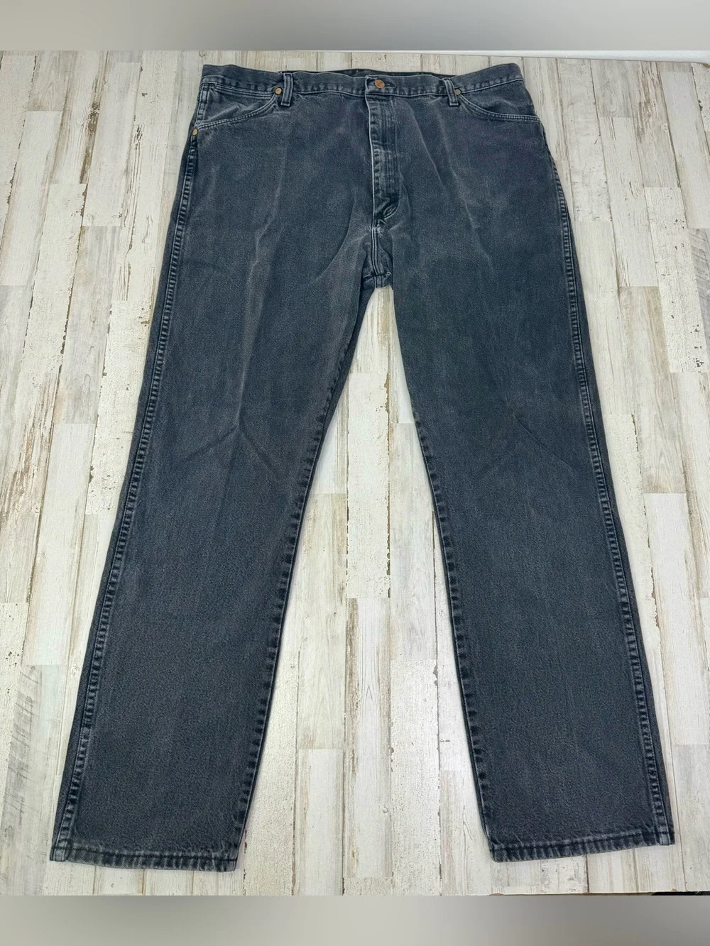Wrangler Jeans Men's 42x33 Black Cowboy Western Outdoors 13MW2WK Lot Of 2
